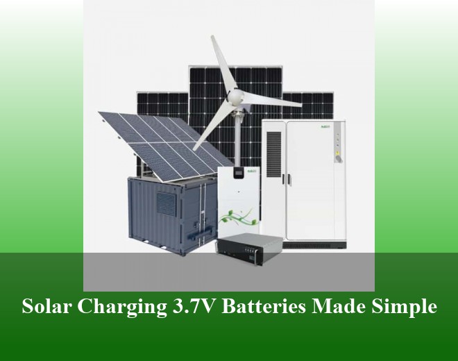 Solar Charging 3.7V Batteries Made Simple